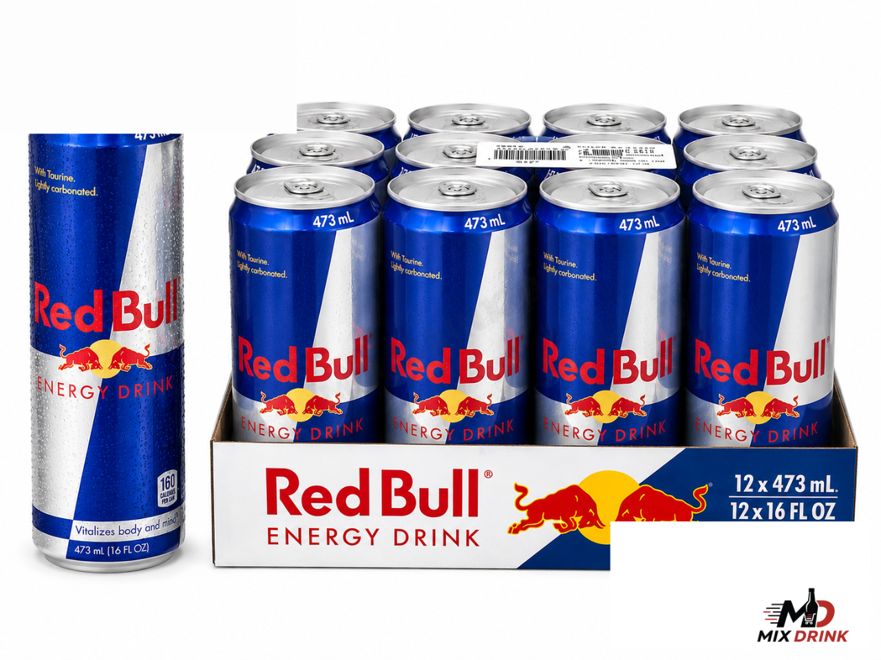 Energy Drinks stocked at Mix Drink BV warehouse